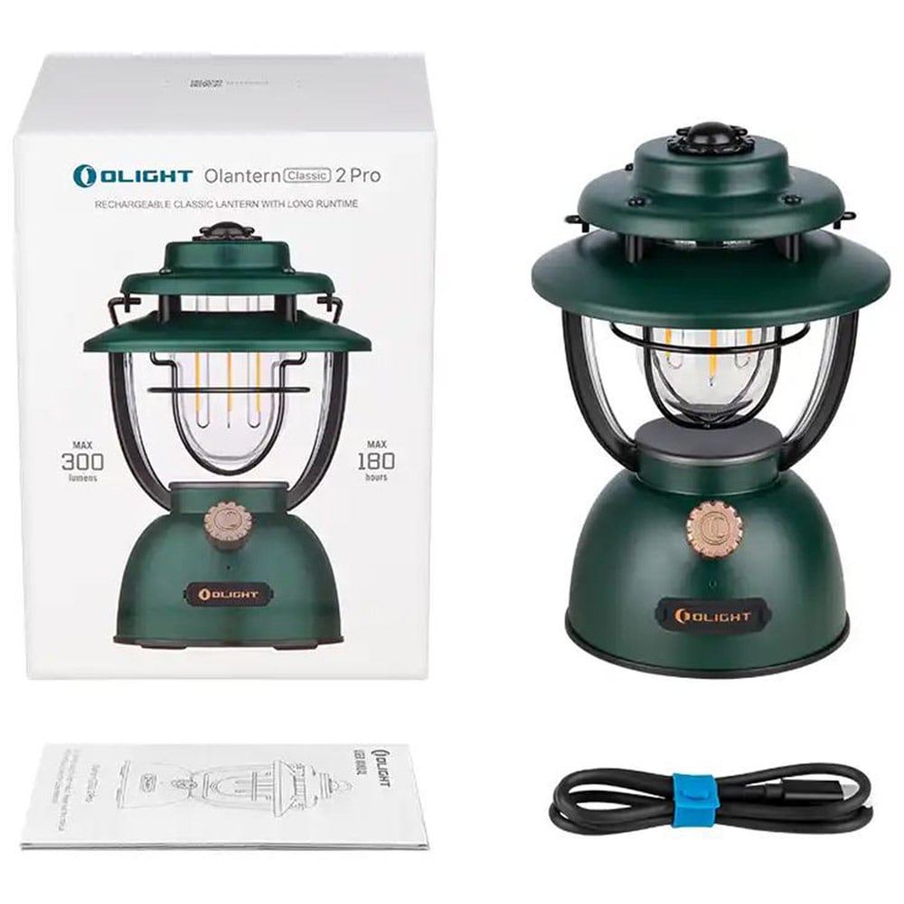 Кемпінгова лампа Olight Olantern Classic 2 Pro Forest Green - 300 люменів