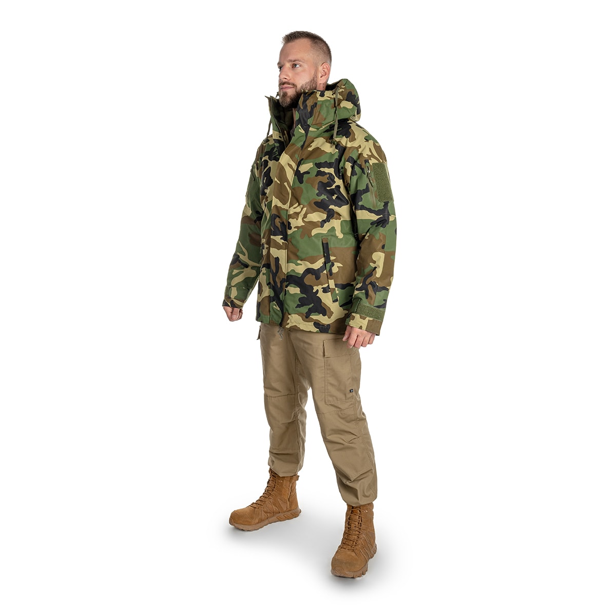 Куртка Mil-Tec ECWCS Wet Weather Gen.II з підкладкою Woodland
