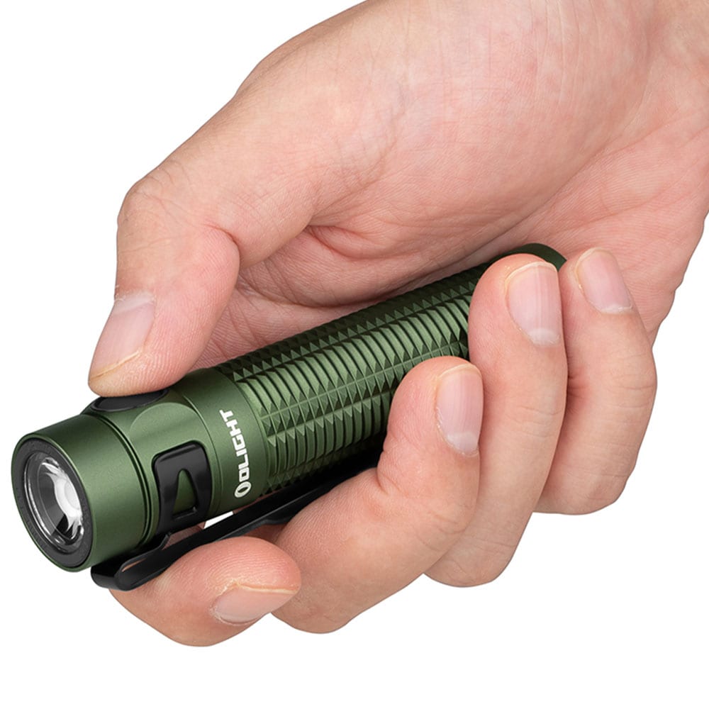 Акумуляторний ліхтарик Olight Baton 3 Pro Cool White OD Green - 1500 люменів