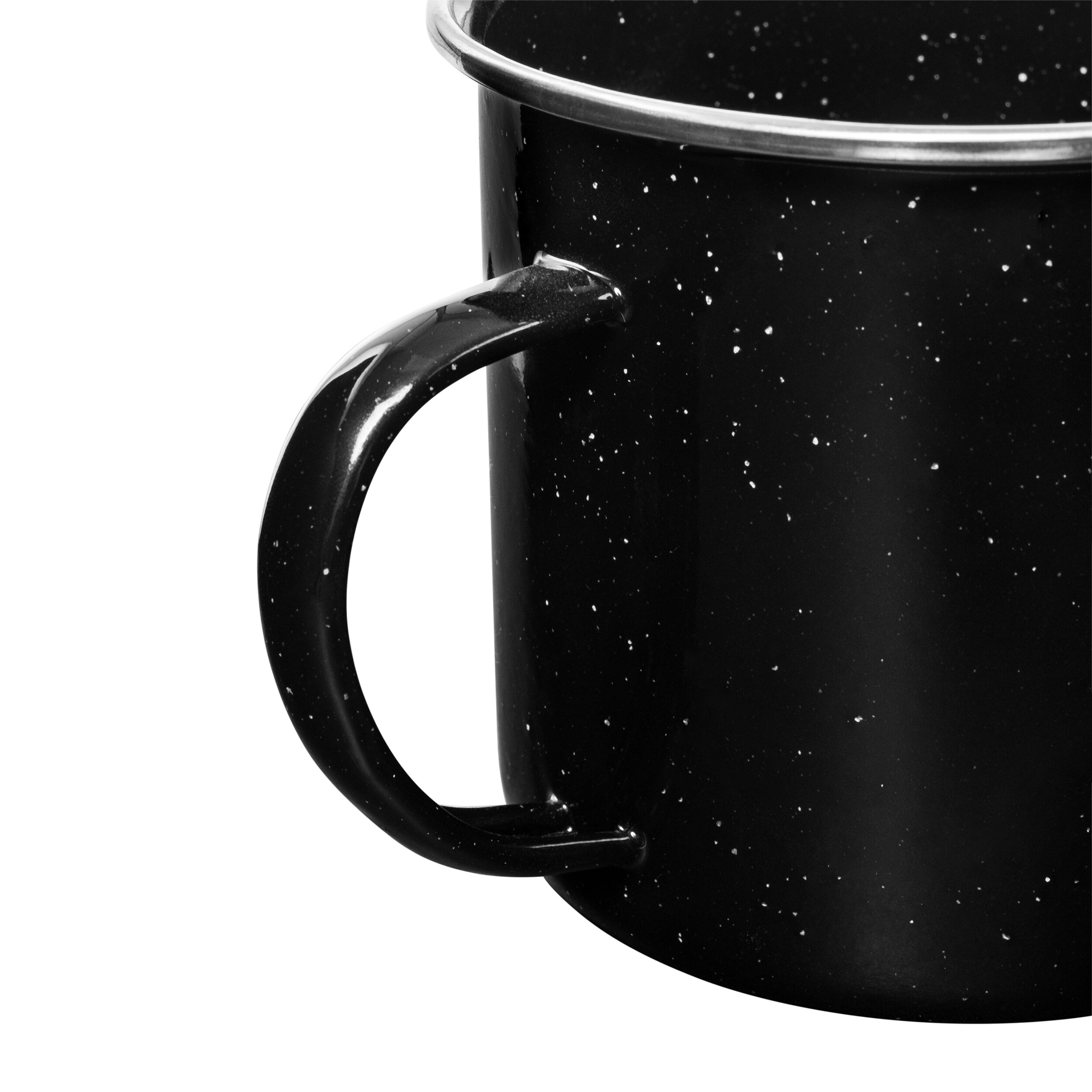 Сталева чашка Mil-Tec Western 680 мл - Black