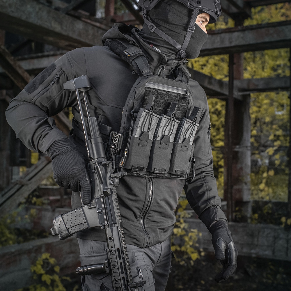 Плитоноска типу Plate Carrier M-Tac Cuirass QRS Black - для плит розміру S/M