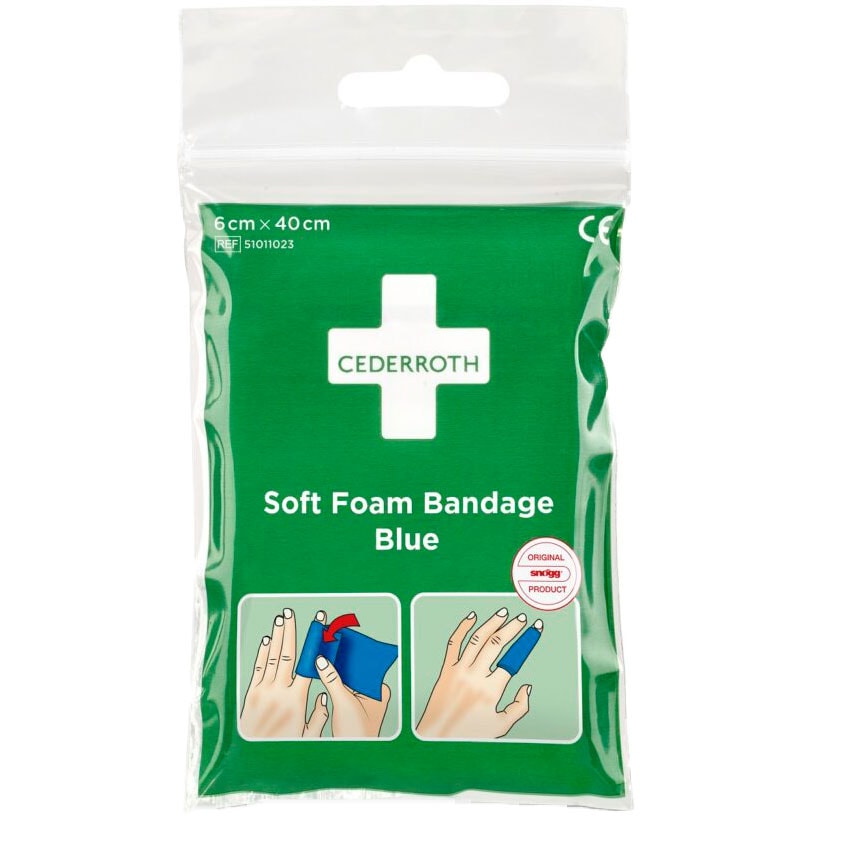 Адгезийний пластир Cederroth Soft Foam Blue 6 см x 40 см