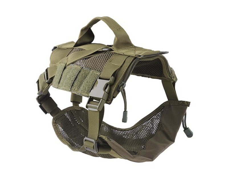 Тактична шлейка для собак Primal Gear - коричнева