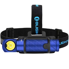 Налобний і кутовий ліхтарик Olight Perun 2 Cool White Kit Blue з пов'язкою - 2500 люменів