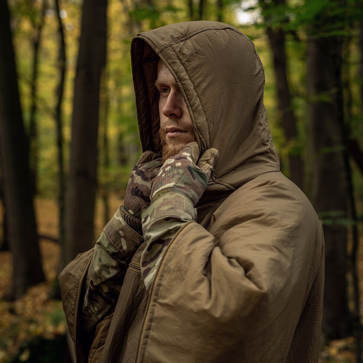 Пончо Helikon-Tex Swagman Roll Climashield Apex з функцією спального мішка - Coyote