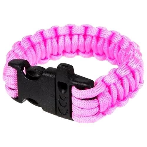 Браслет Paracord Element пряжка зі свистком - Pink
