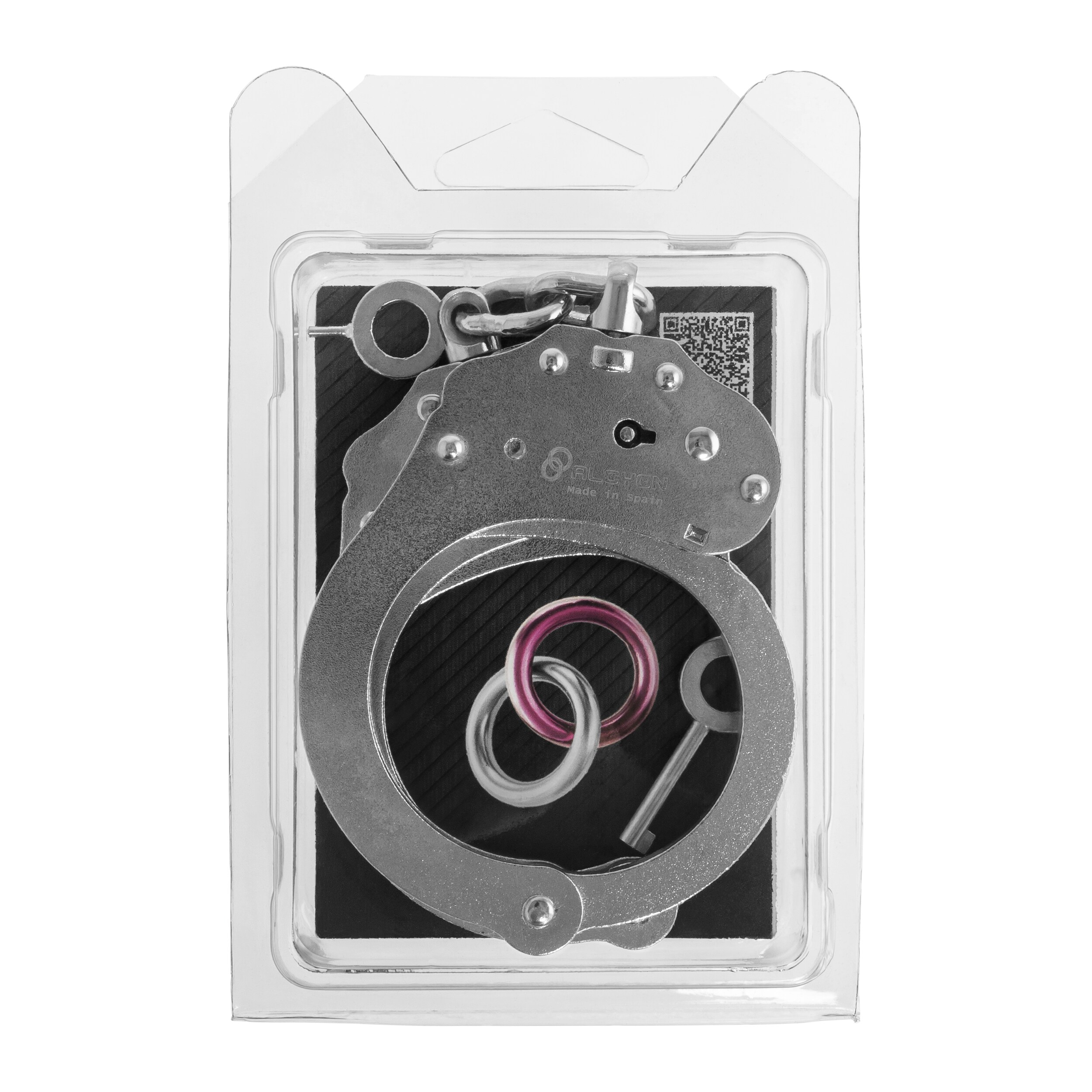 Ланцюгові наручники Alcyon Chain Steel Double Sided Double Lock - Srebrne