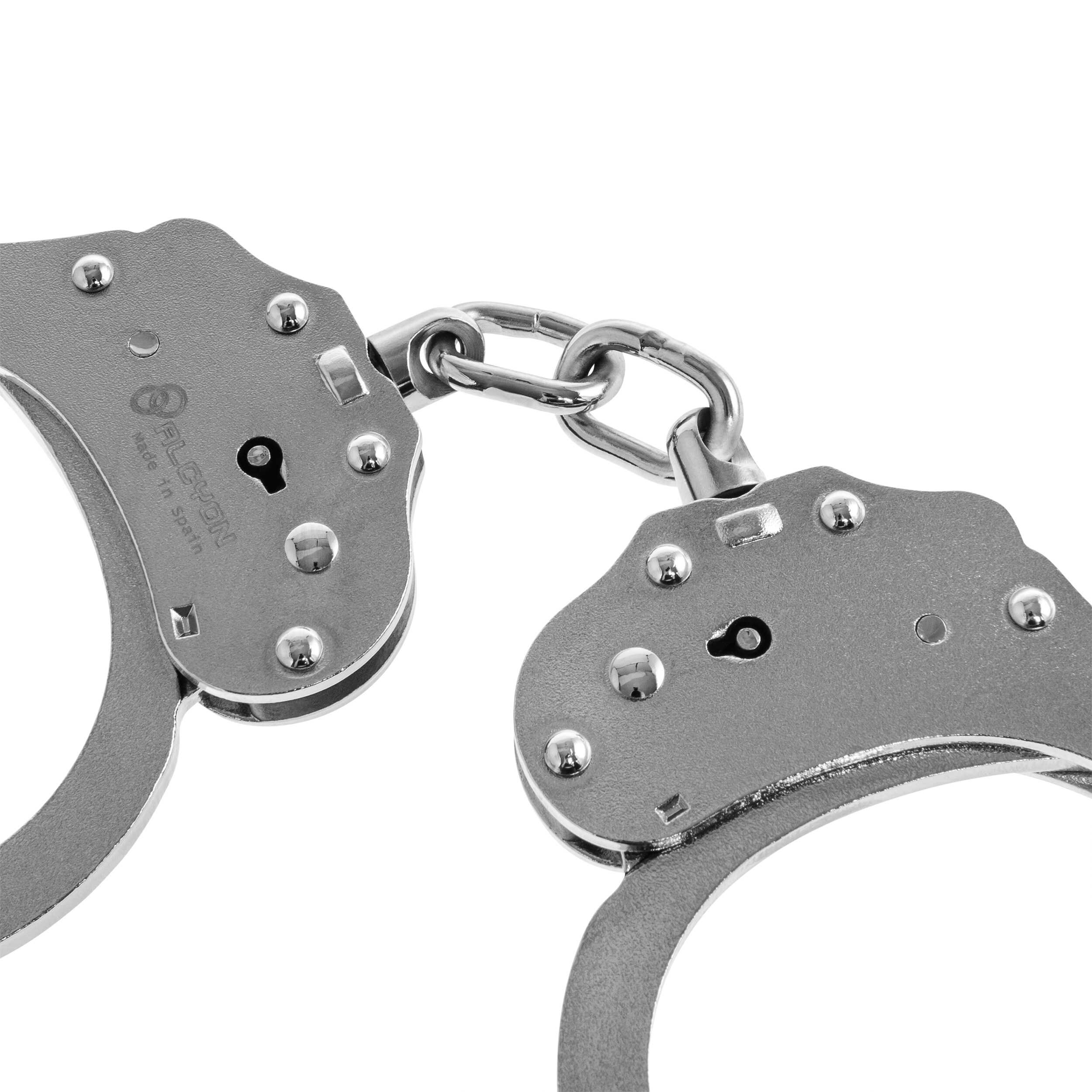 Ланцюгові наручники Alcyon Chain Steel Double Sided Double Lock - Srebrne