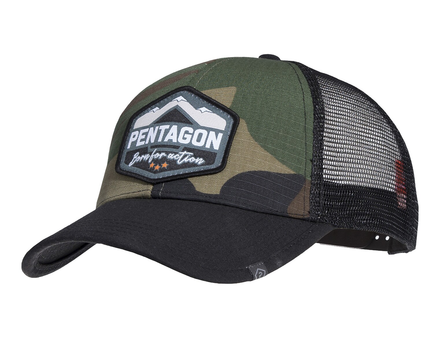 Бейсболка Pentagon Era Born for action - Woodland