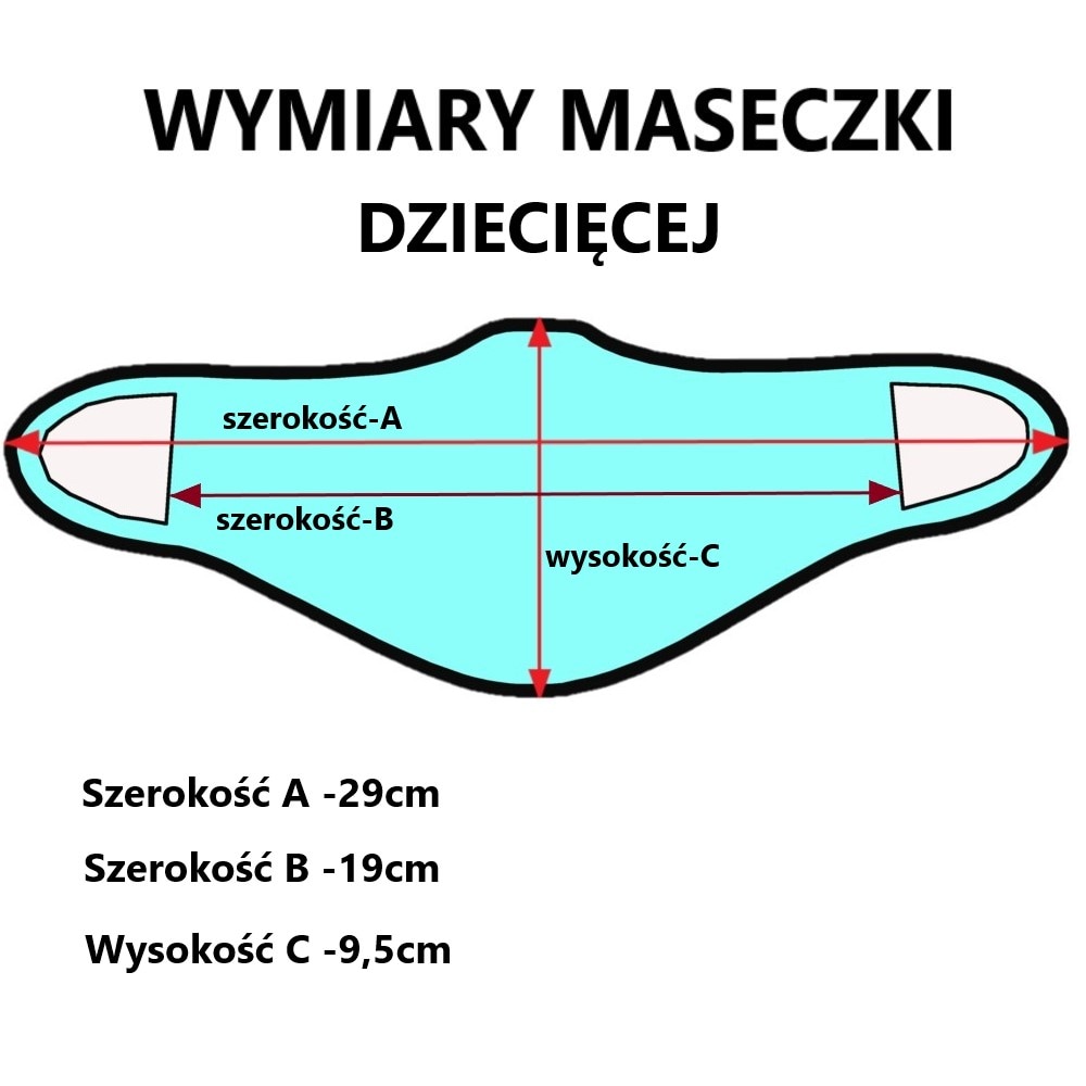 Захисна маска Haasta дитача алфавіт