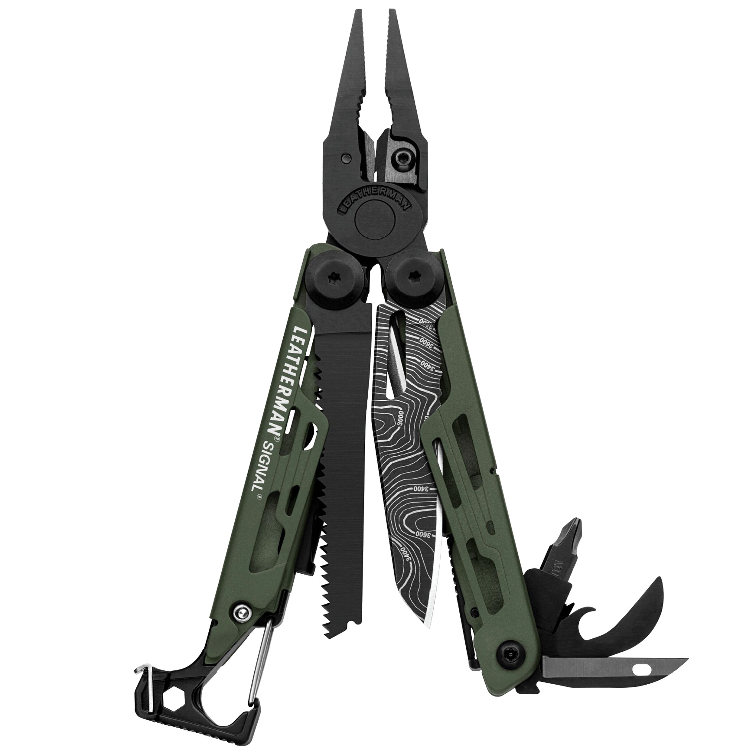 Мультитул Leatherman Signal Green Topo з кобурою - лімітована версія