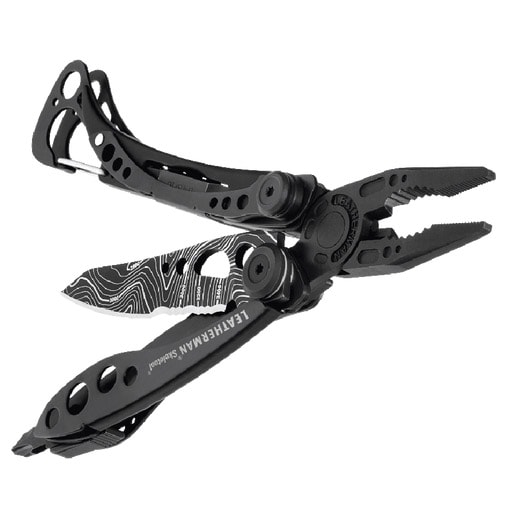 Мультитул Leatherman Skeletool Black Topo - лімітована серія