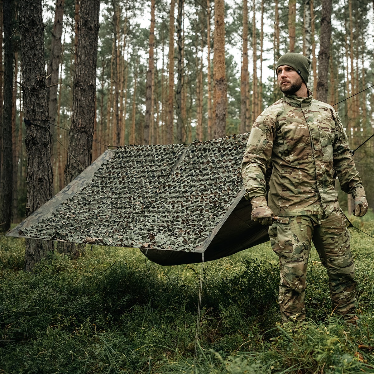 Маскувальна сітка Mil-Tec CamoSystems Basic Bulk 1,6x1 м Woodland - рулон на метри