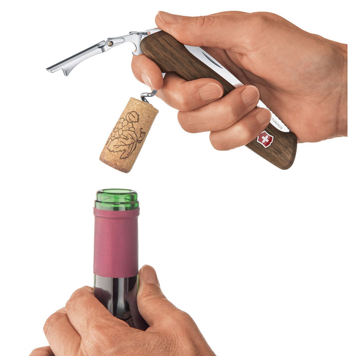 Багатофункціональний ніж Victorinox Wine Master - Walnut Wood