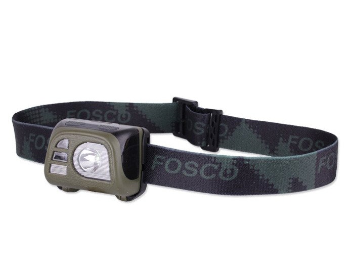 Налобний ліхтарик Fosco Tactical Headlamp Olive - 140 люменів