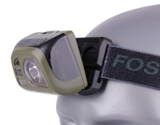 Налобний ліхтарик Fosco Tactical Headlamp Olive - 140 люменів