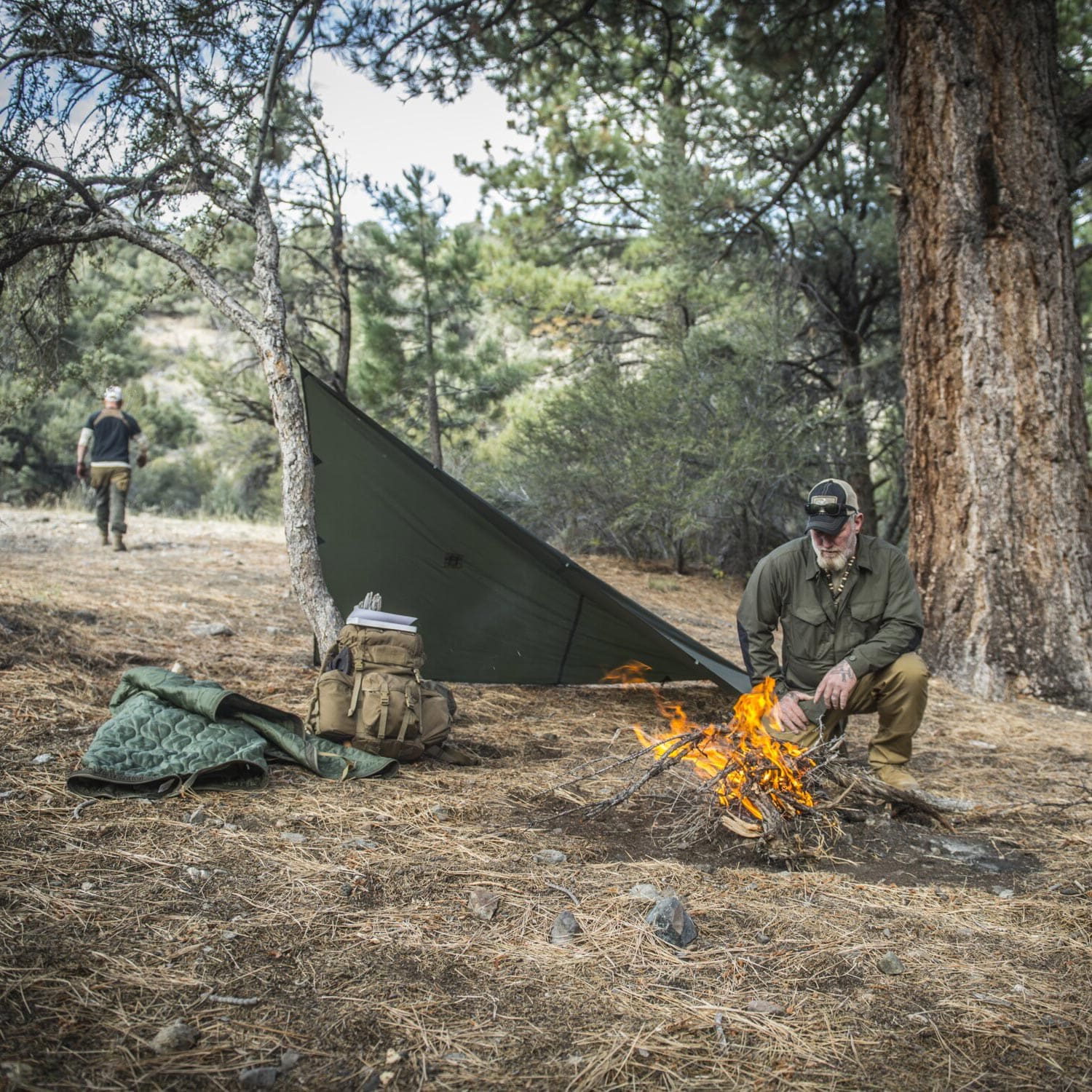 Брезент Helikon Supertarp Small бівуачний малий - оливково-зелений