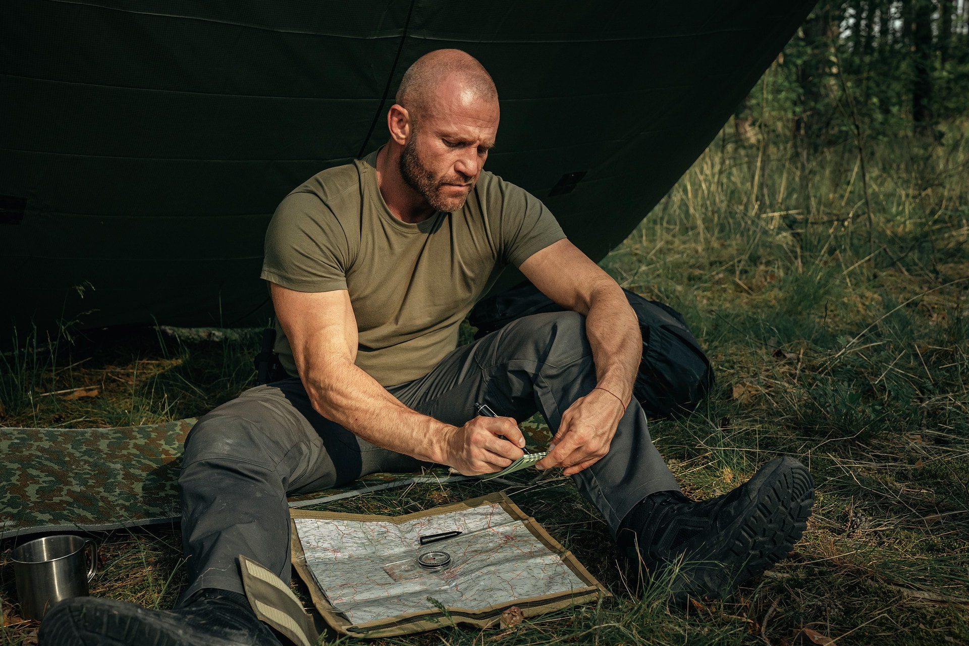 Брезент Helikon-Tex Supertarp Small бівуачний малий - оливково-зелений