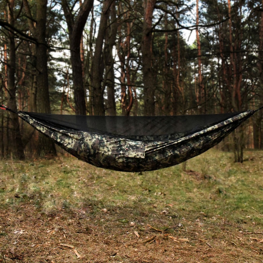 Гамак TigerWood Бабка V2 Long Camo - з москітною сіткою