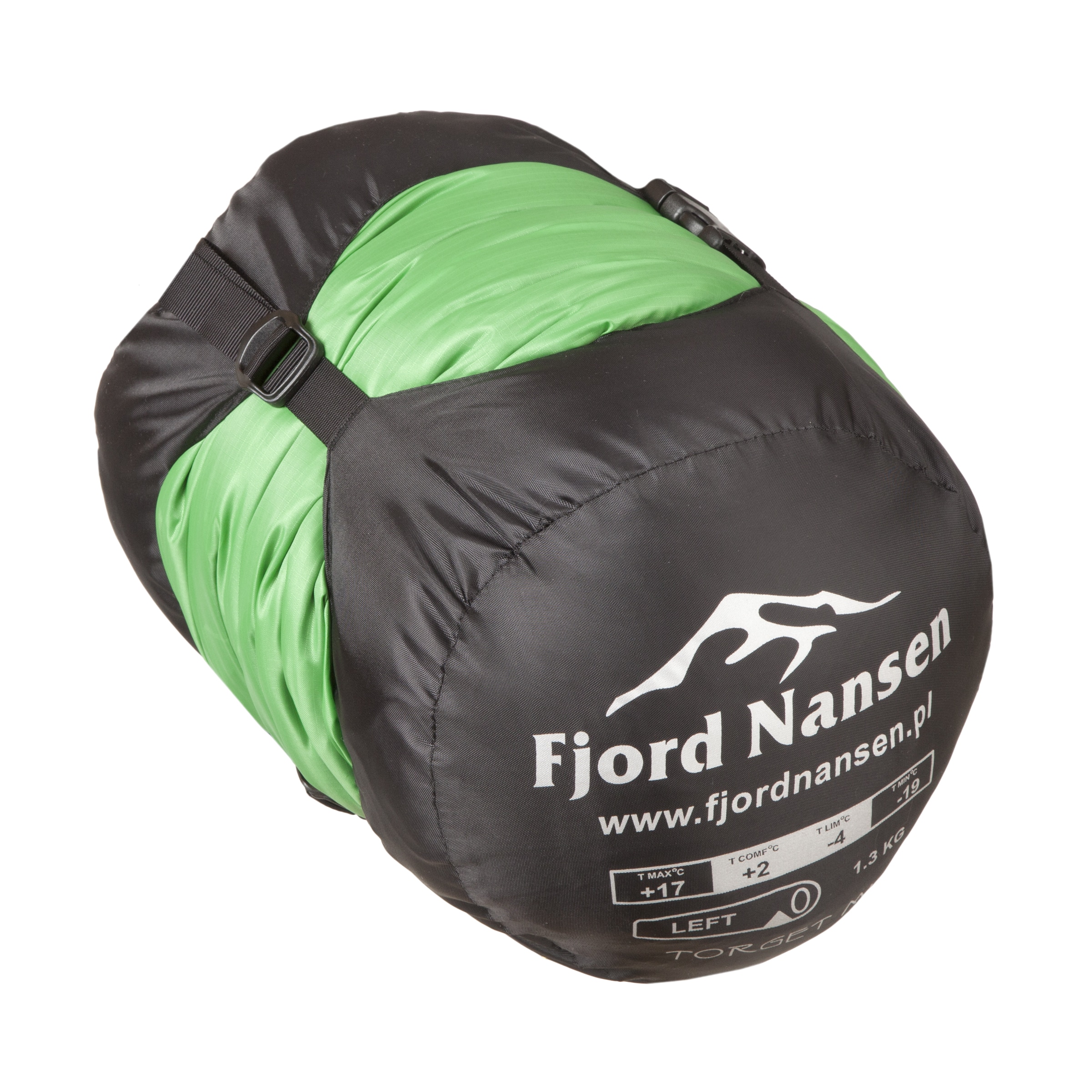 Спальний мішок  Fjord Nansen Torget MID Emerald 1300 г - лівий