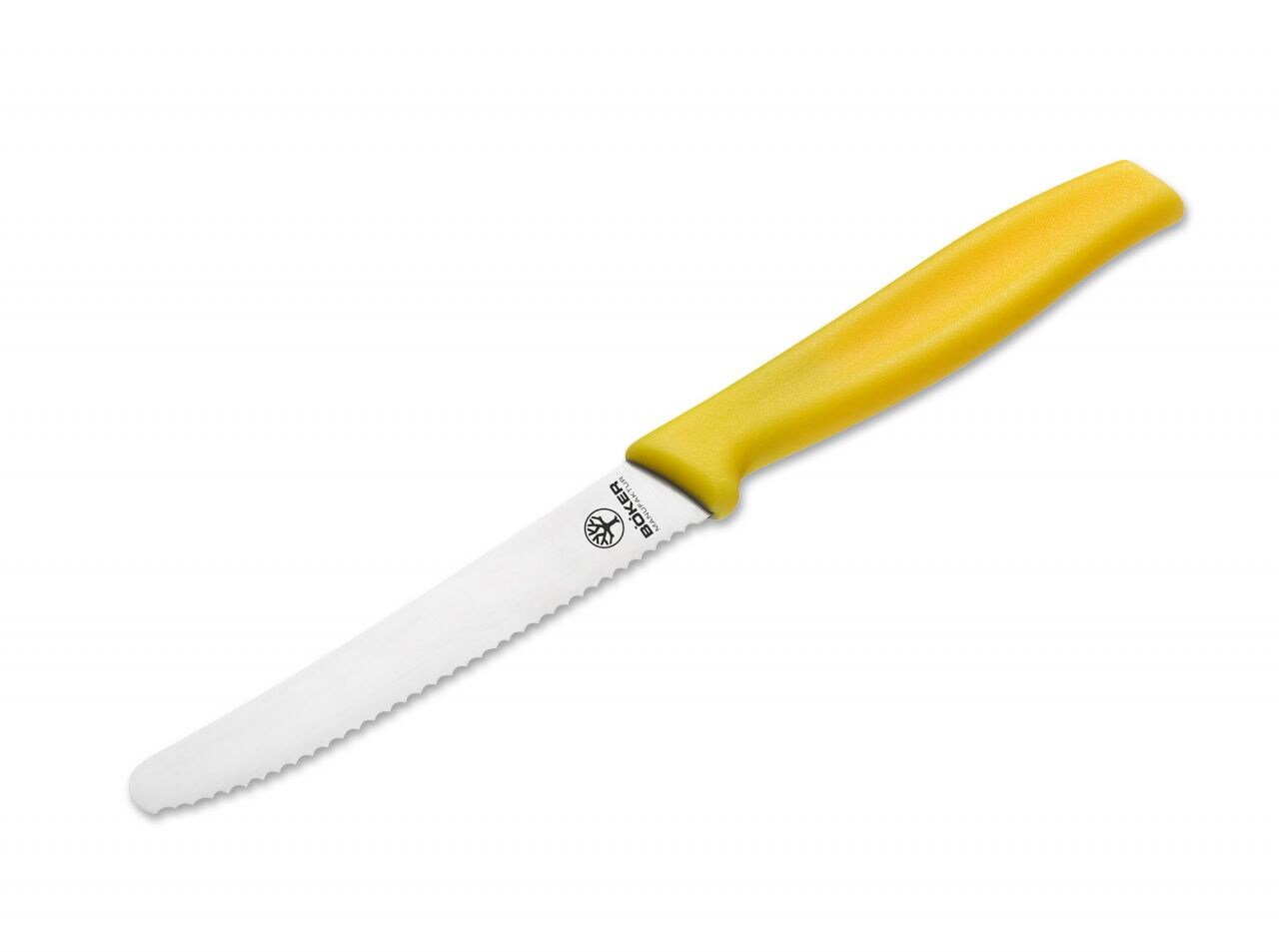 Кухонний ніж Boker Yellow - зубчастий із закругленим вістрям