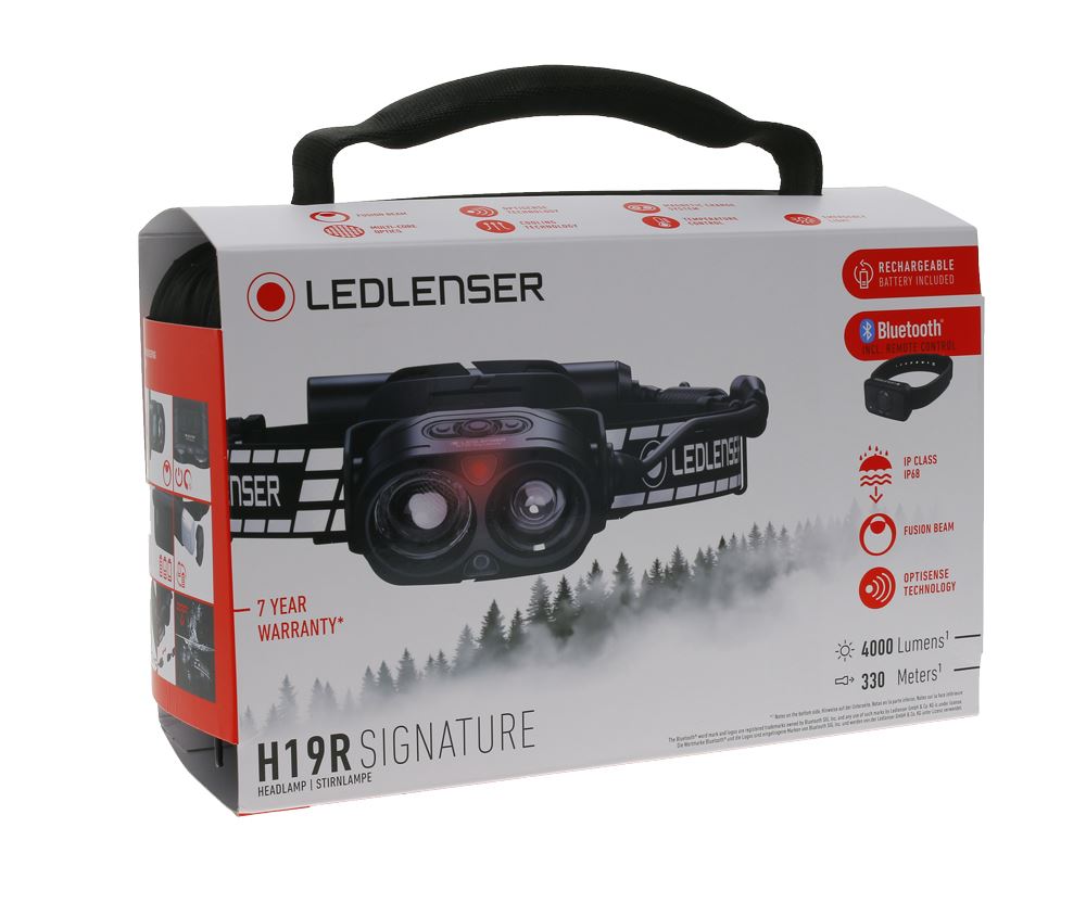 Налобний ліхтарик  Ledlenser H19R Signature Black - 4000 люменів