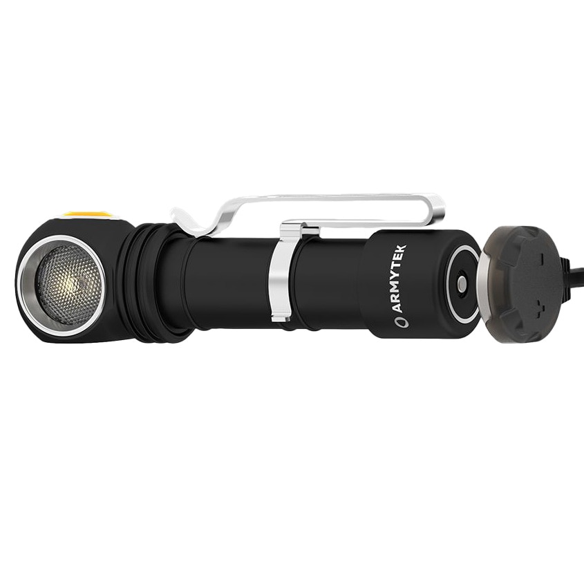 Налобний кутовий ліхтарик Armytek Wizard C2 WG Magnet USB White - 1100 люменів