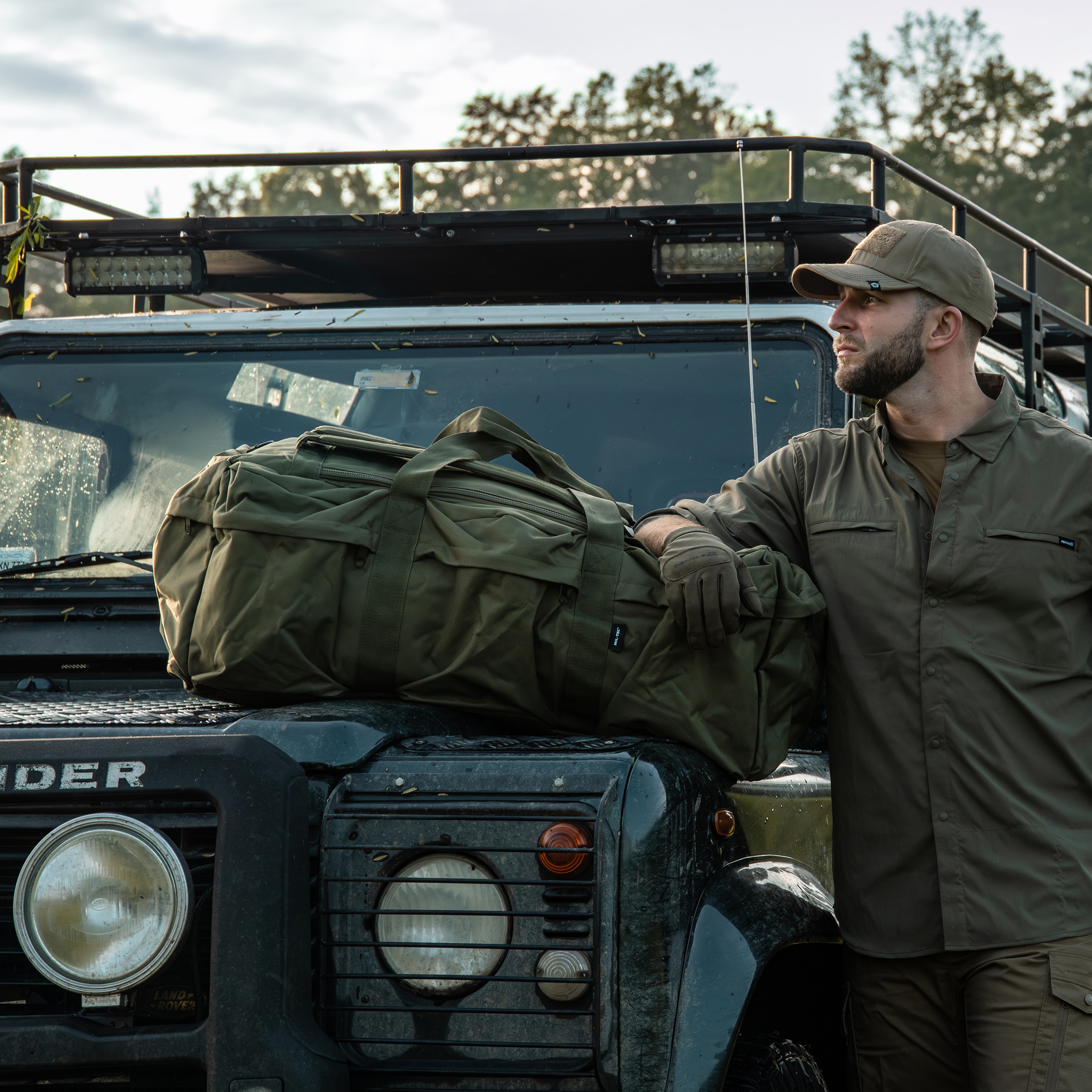 Сумка Mil-Tec Combat Duffle Bag Tap 98 л - Olive