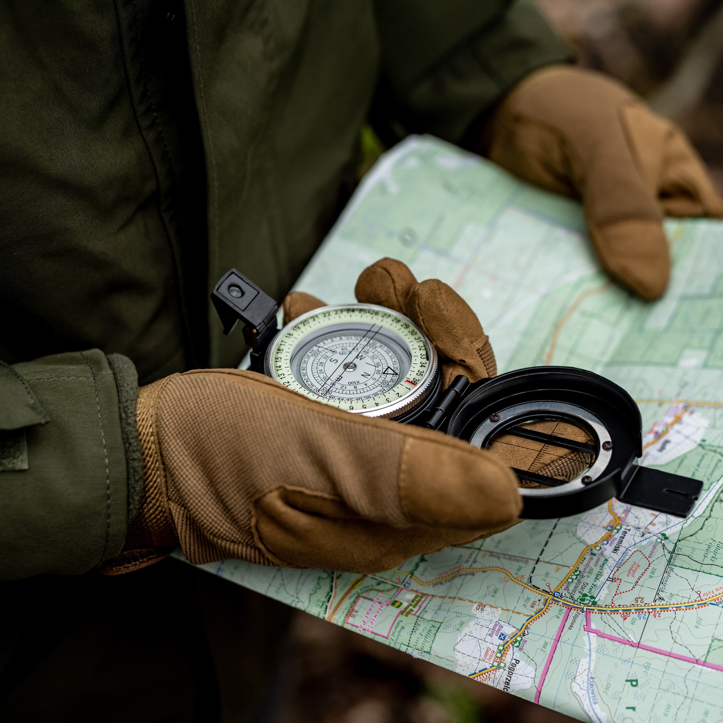 Бусоль Mil-Tec British Metal Lensatic Compass