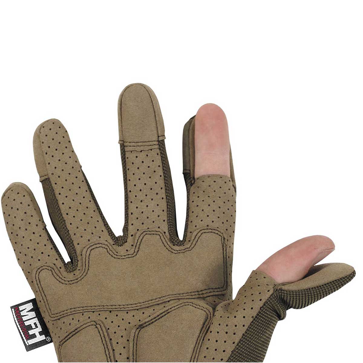 Тактичні рукавиці MFH Tactical Gloves Action - Coyote Tan