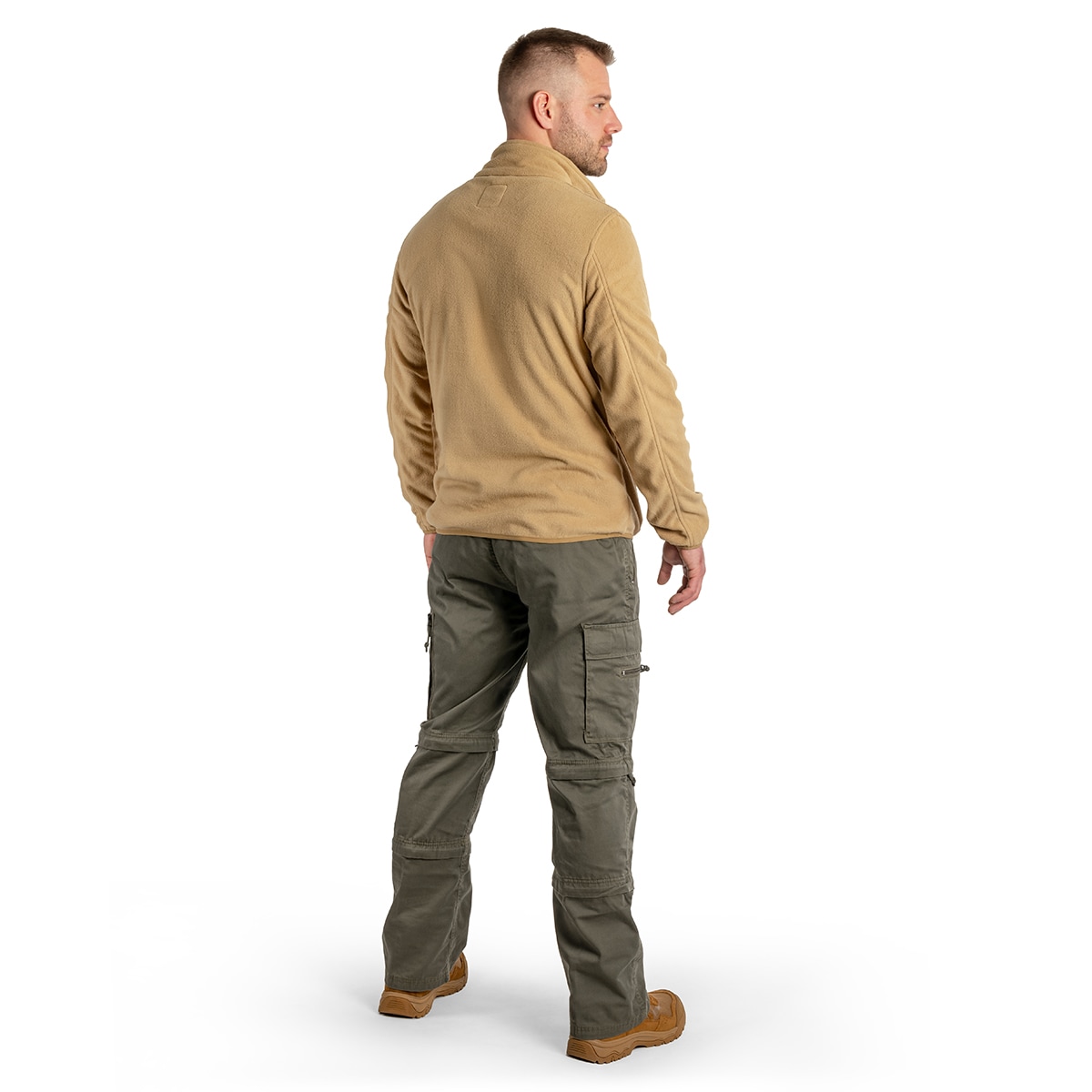 Флісова кофта Brandit Fleece Troyer - Coyote