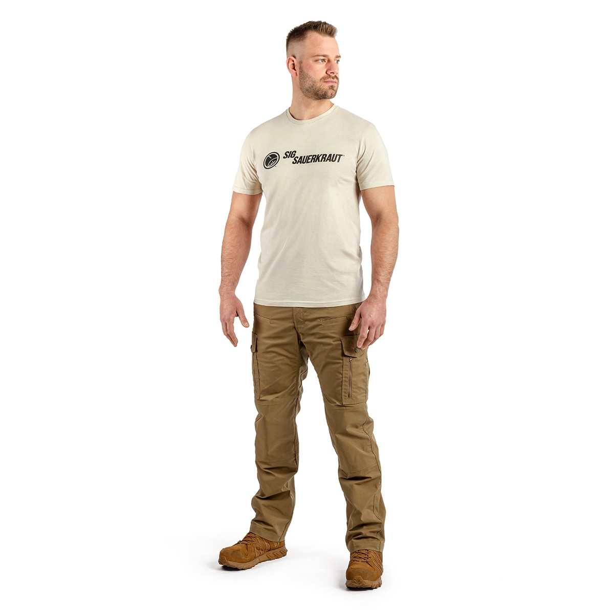 Футболка T-shirt Kałdun Sig Sauerkraut- Piaskowa/Czarna