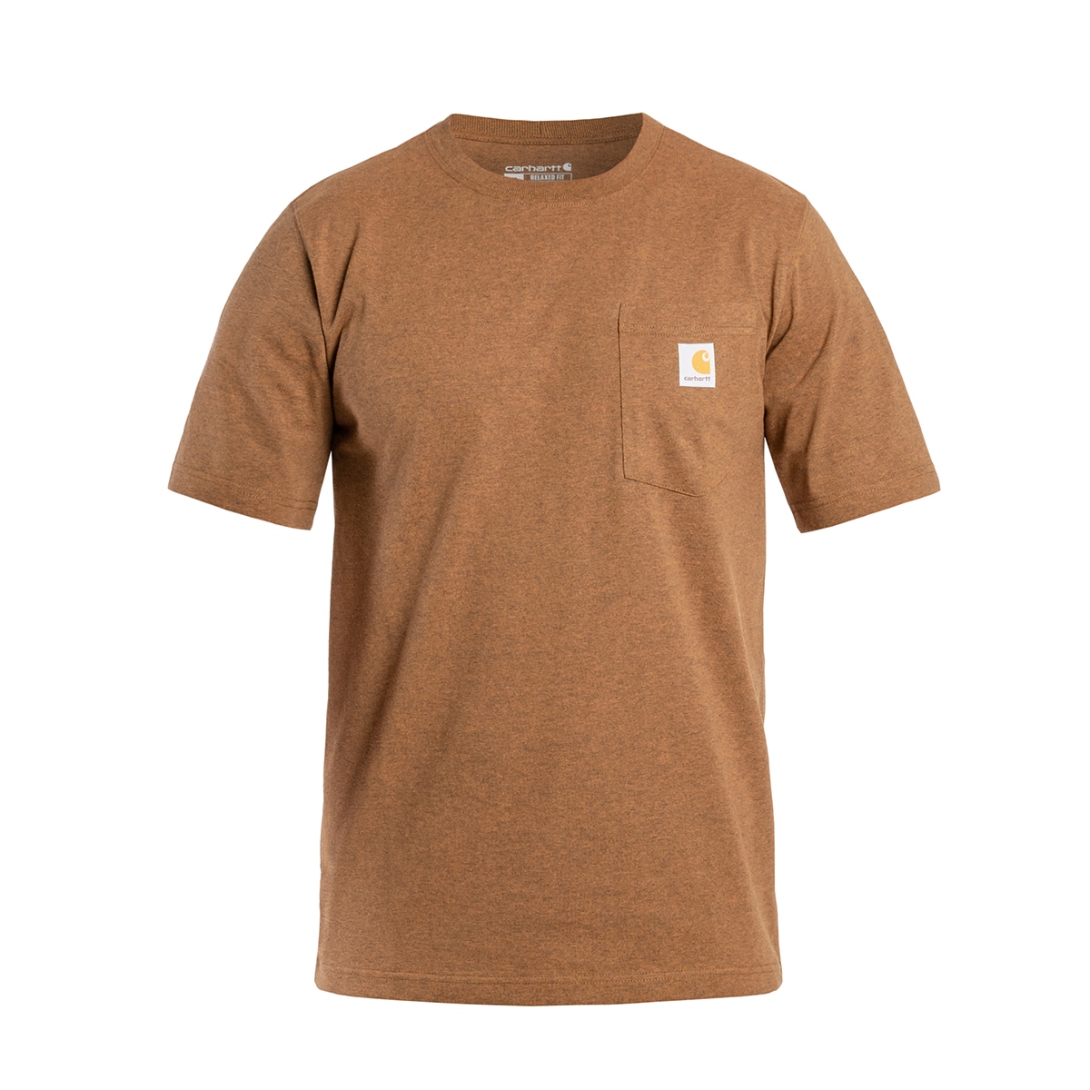 Футболка T-Shirt Carhartt K87 Pocket - Oiled Walnut Heather 