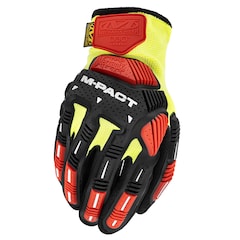 Тактичні рукавиці Mechanix Wear M-Pact Hi-Viz CR3A3 - Yellow/Red