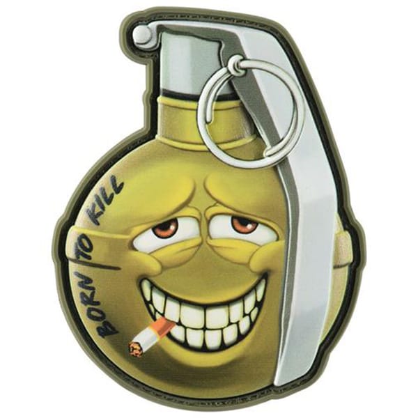 Нашивка M-Tac Born To Kill  v2 M67 3D PVC - Yellow/Silver