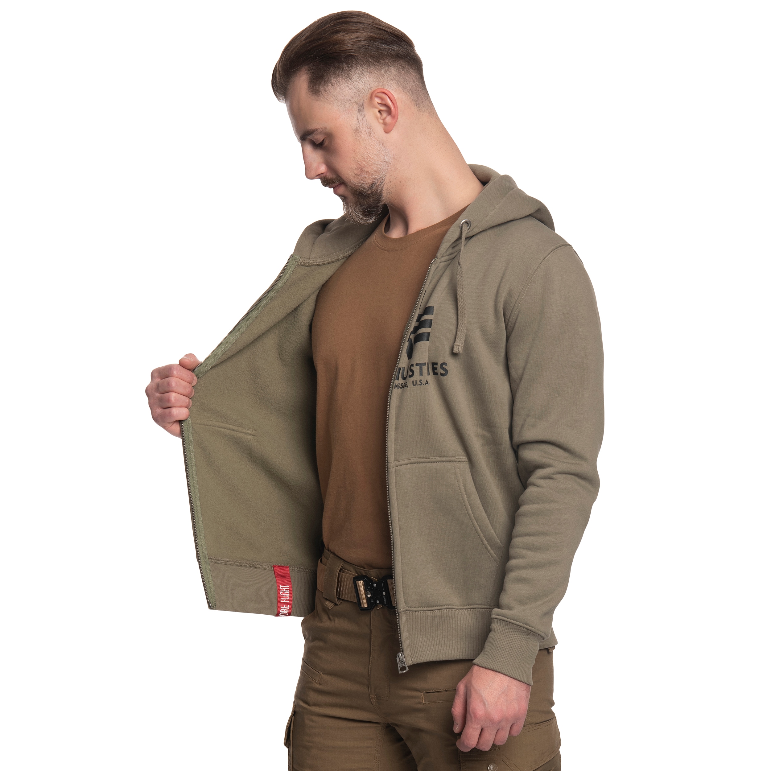 Кофта Alpha Industries Basic Zip Hoody - Olive