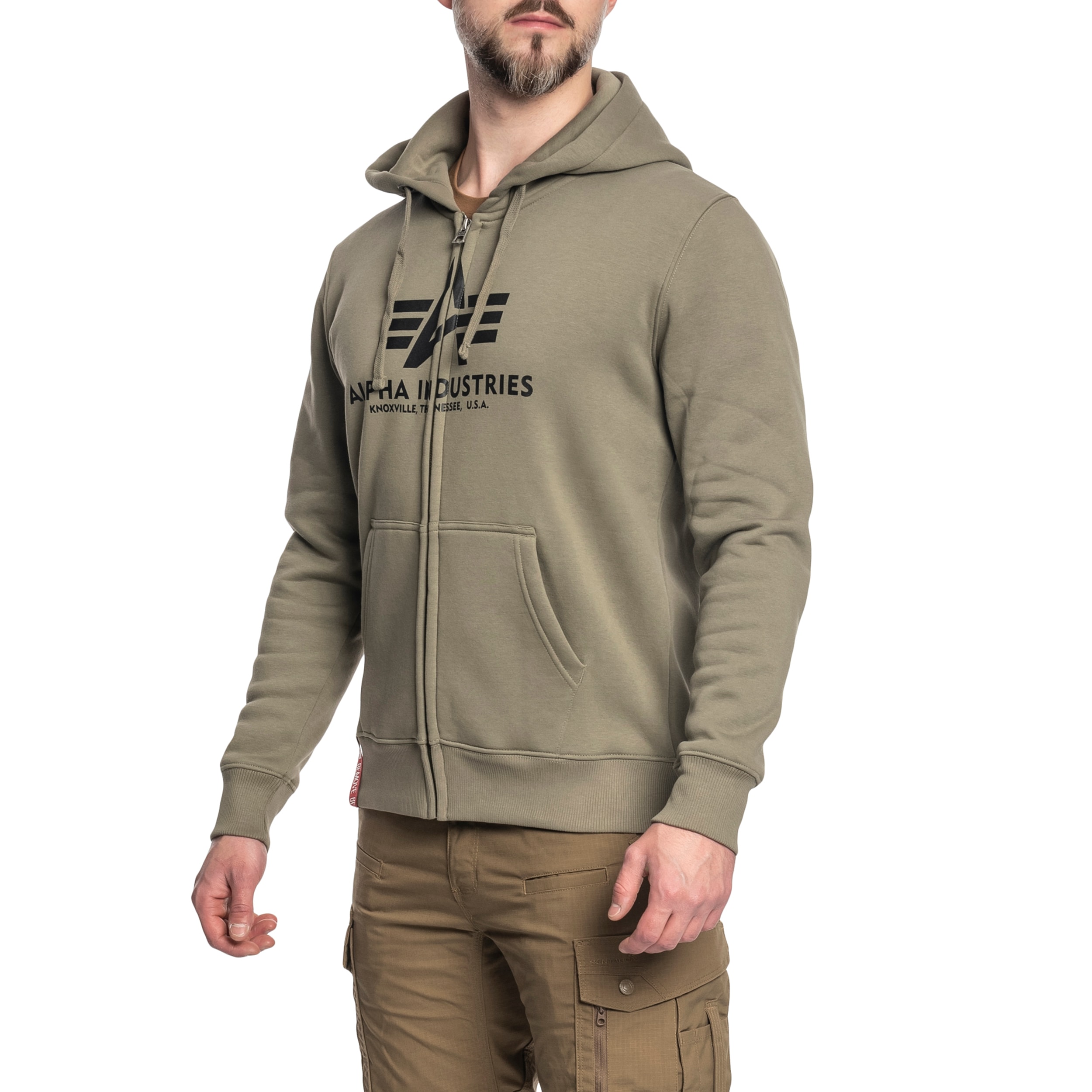 Кофта Alpha Industries Basic Zip Hoody - Olive