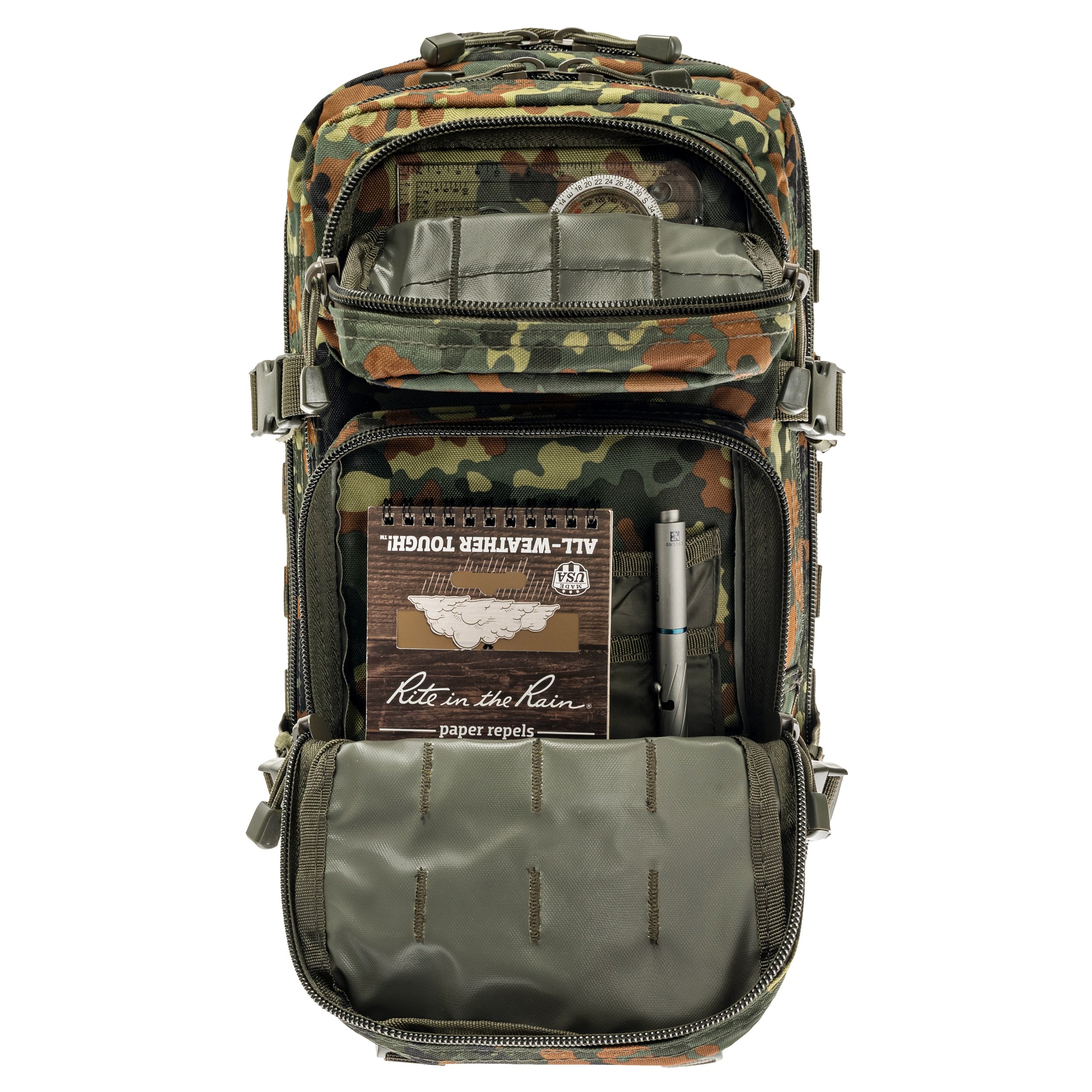 Рюкзак Mil-Tec Assault Pack Small 20 л - Flecktarn