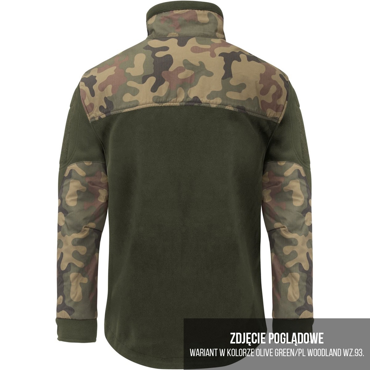 Флісова кофта Helikon Infantry - Black/ PL Woodland wz.93