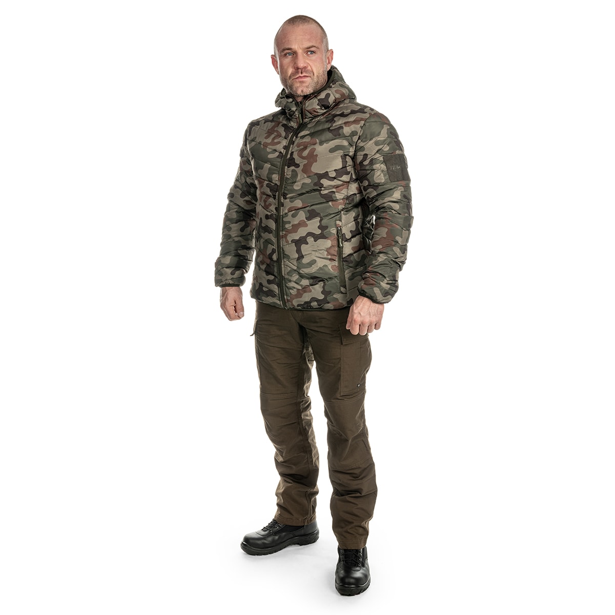 Куртка пухова двостороння Texar Reverse - Olive/PL Camo