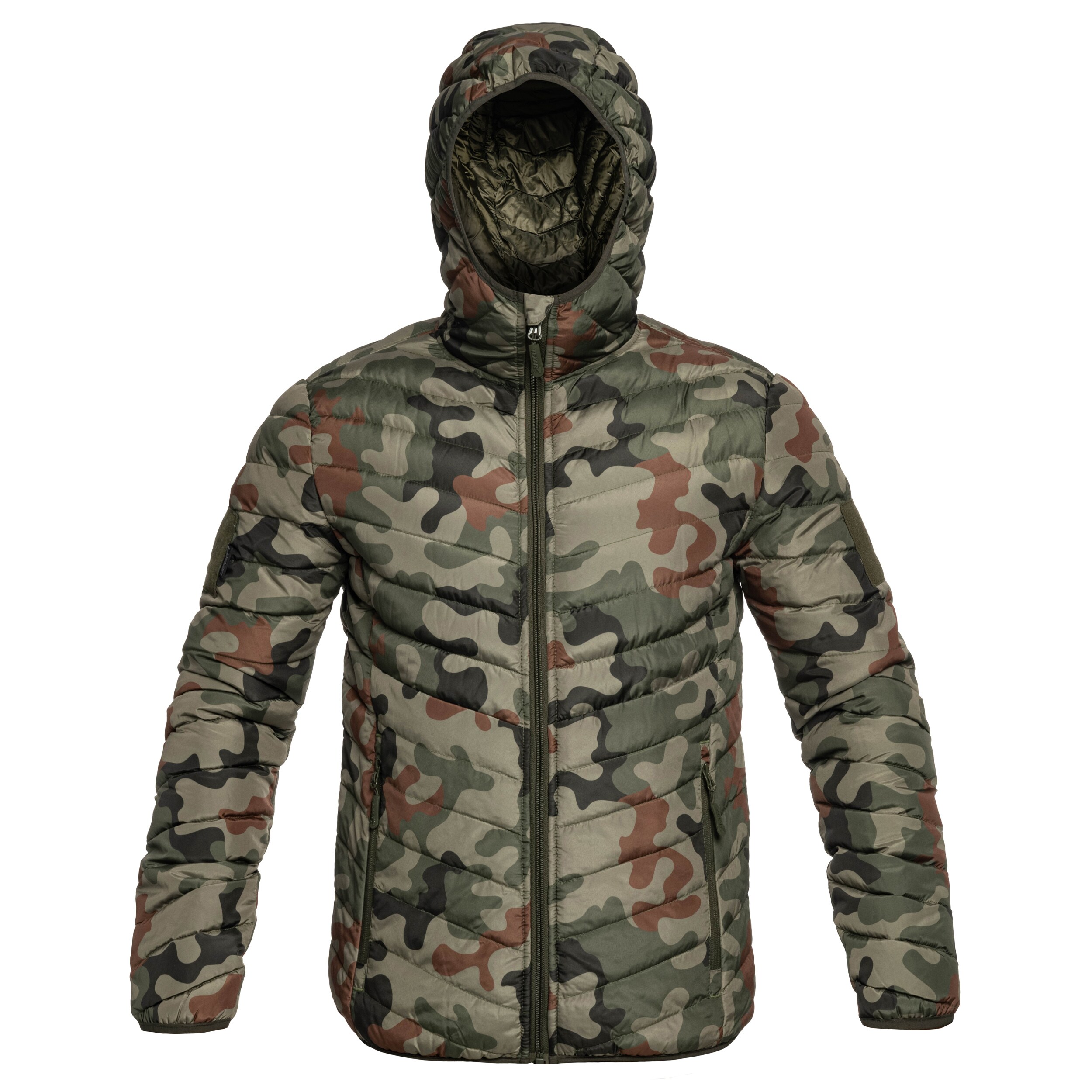 Куртка пухова двостороння Texar Reverse - Olive/wz.93 Pantera PL Woodland
