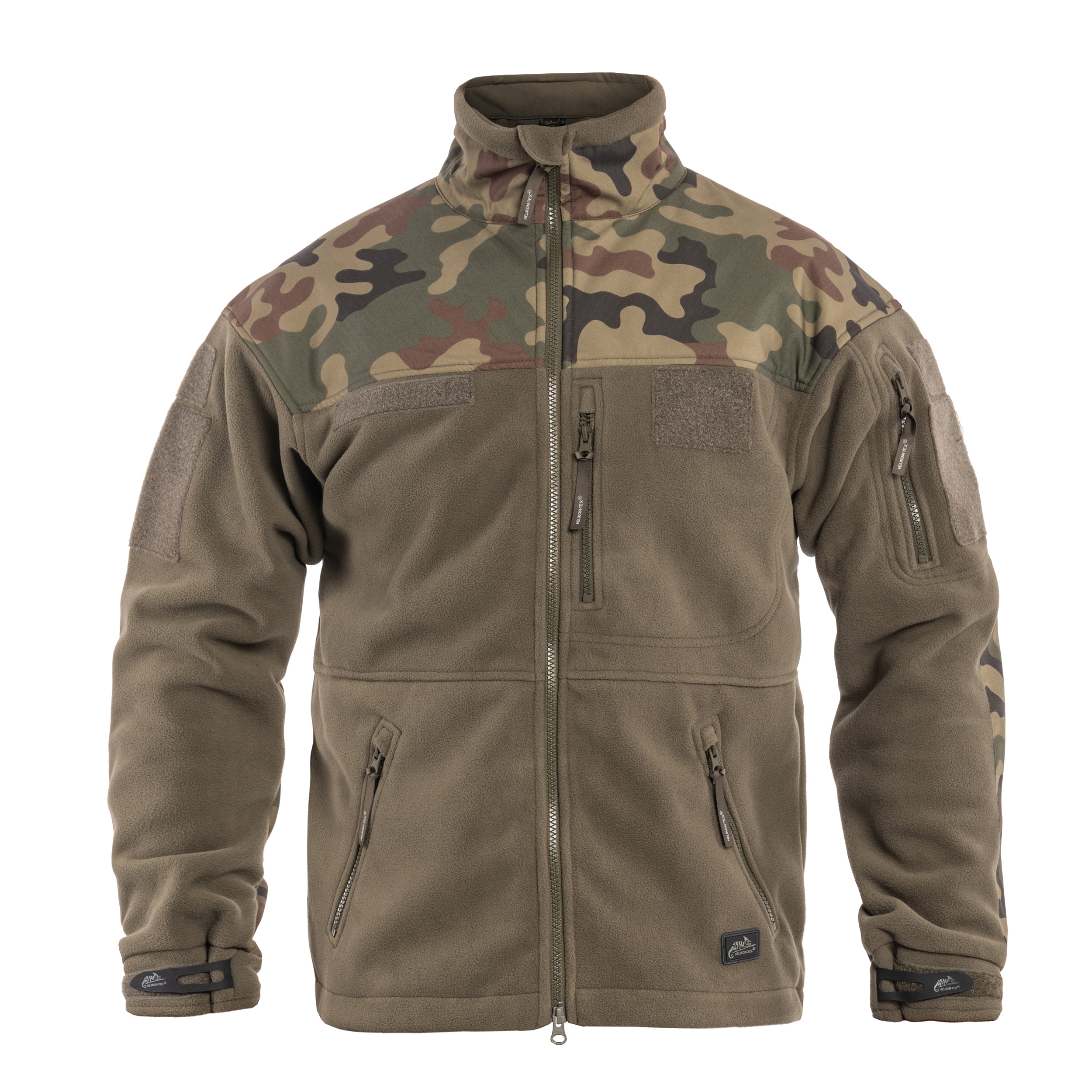 Флісова кофта Helikon Infantry - Olive Green/PL Woodland wz.93