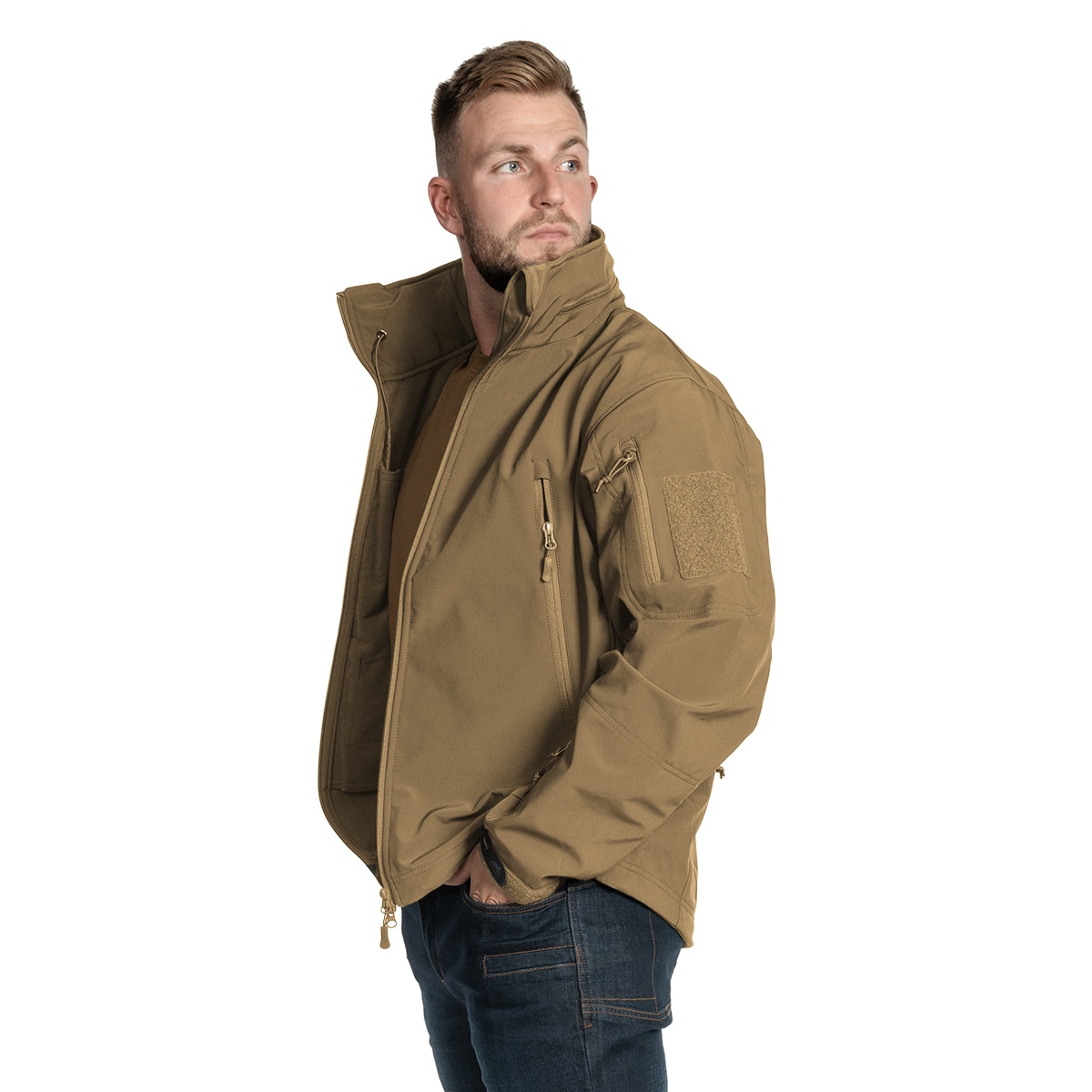 Куртка Helikon-Tex Gunfighter Softshell Shark Skin Windblocker - Coyote