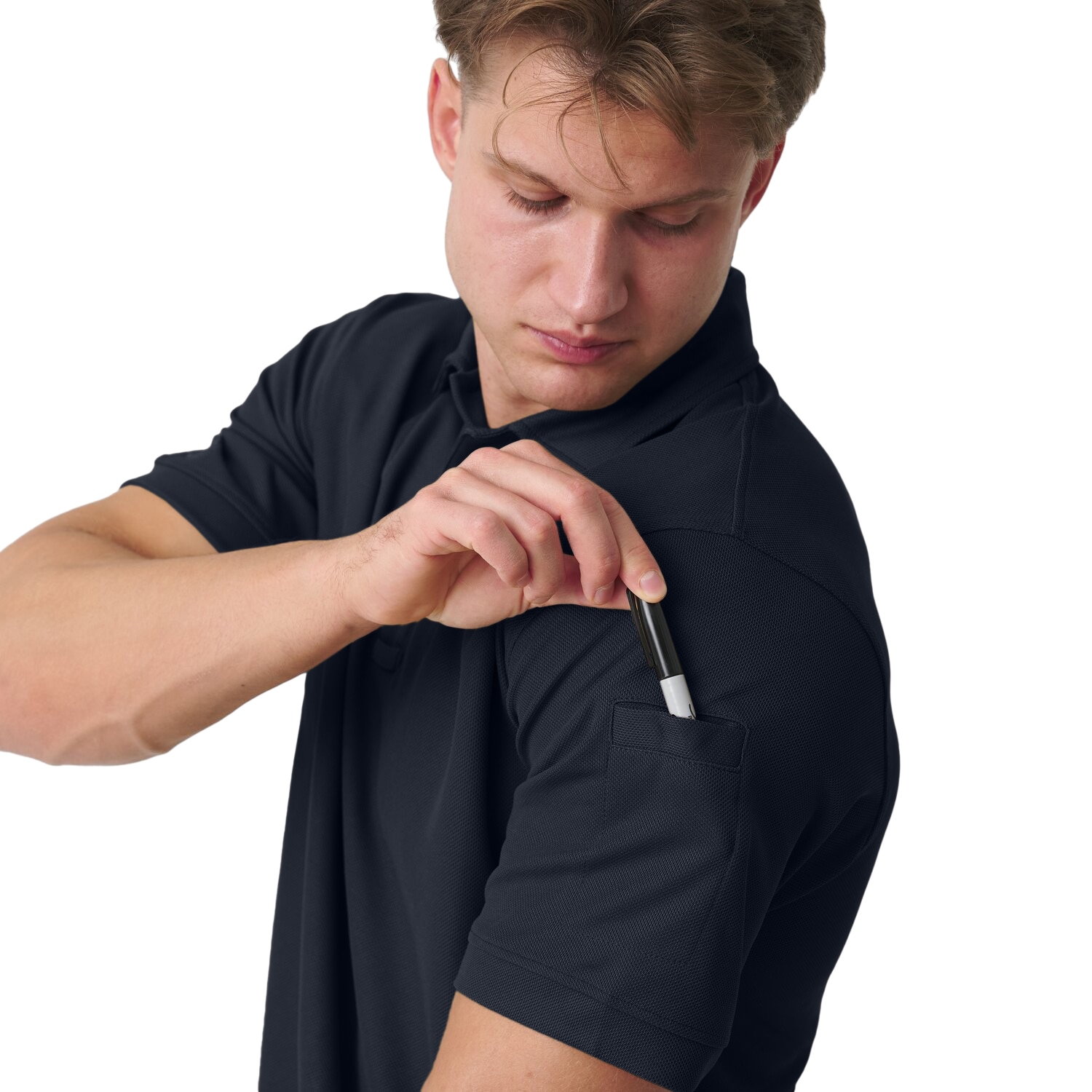 Термоактивна футболка Поло Helikon-Tex UTL TopCool - Navy Blue