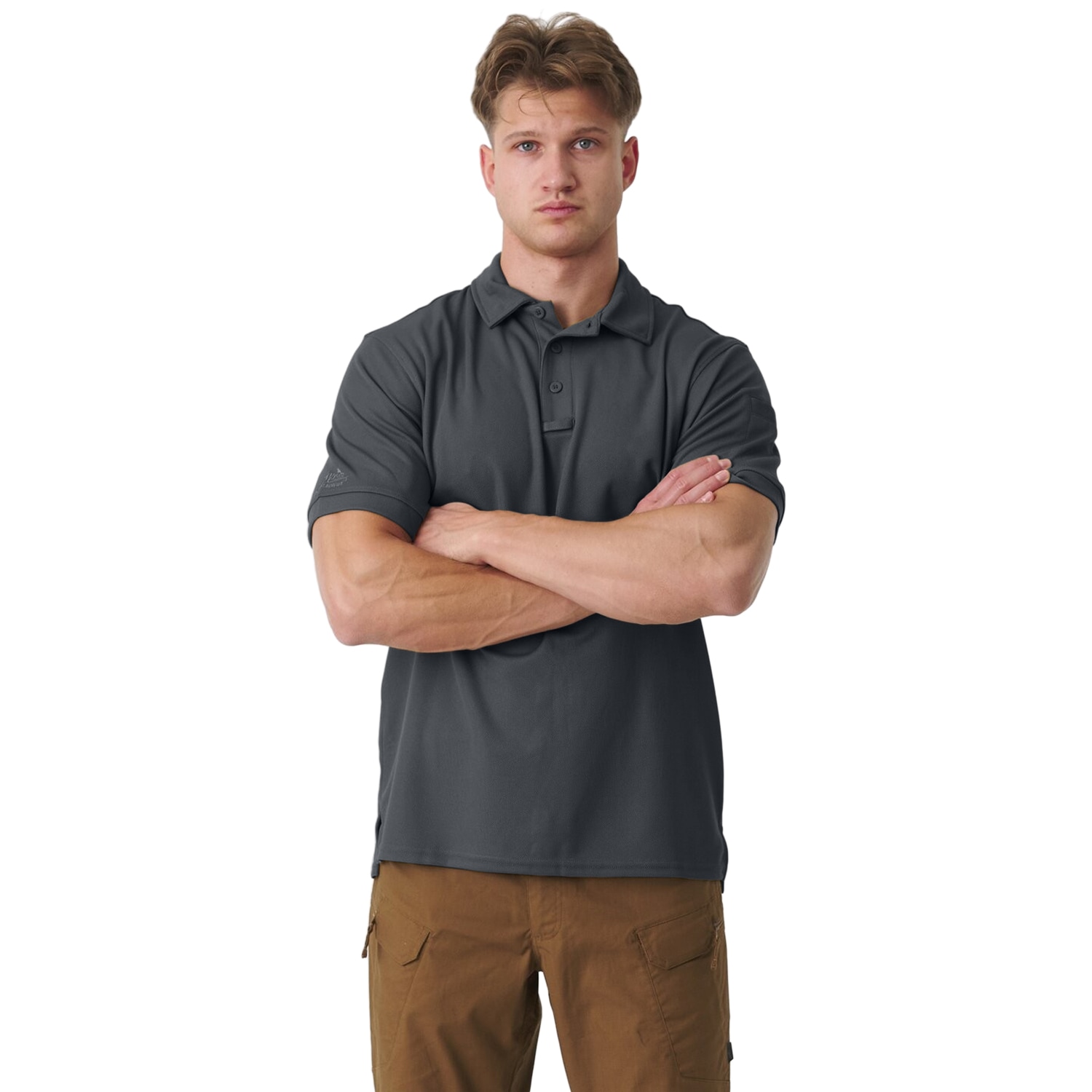 Термоактивна футболка Поло Helikon-Tex UTL TopCool - Shadow Grey