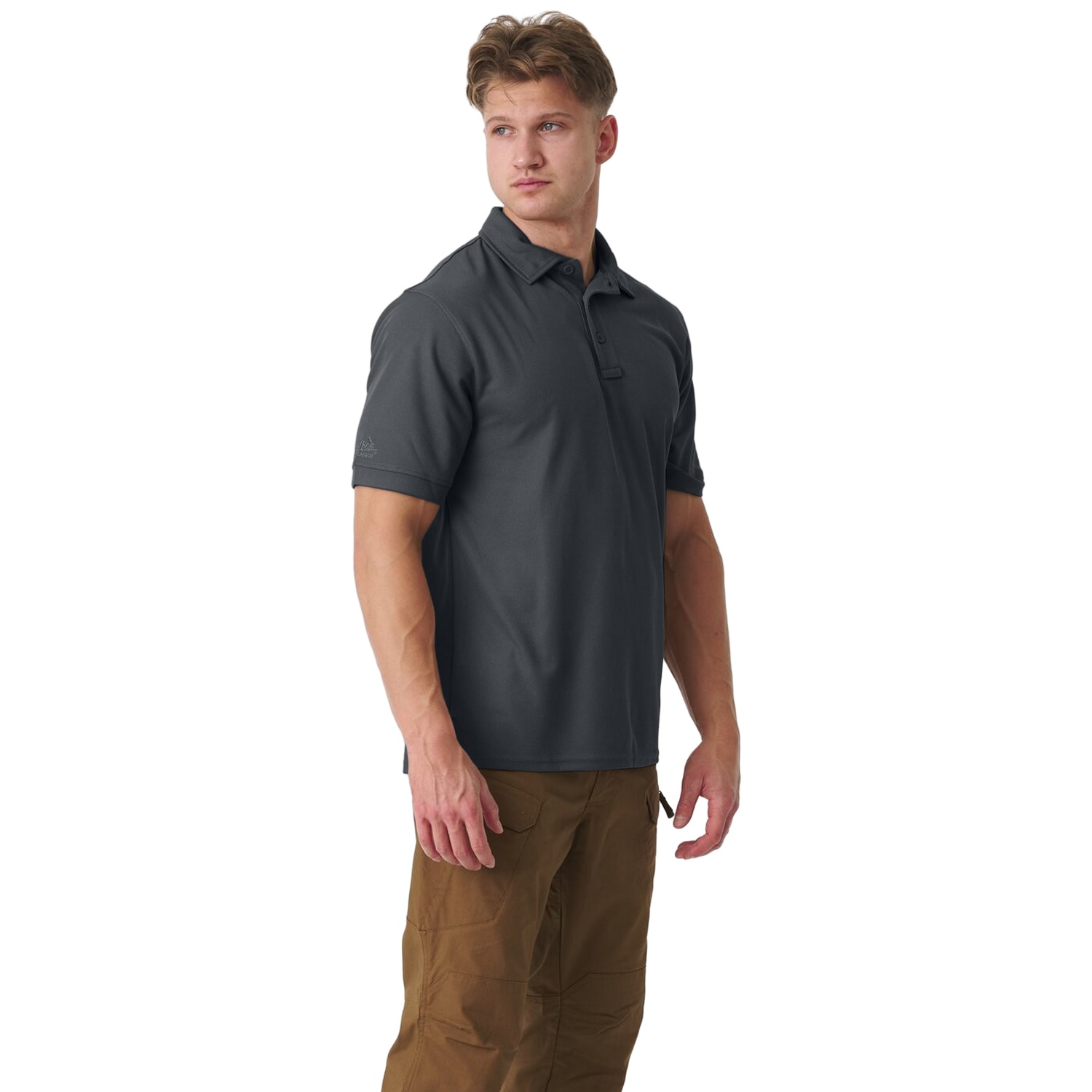 Термоактивна футболка Поло Helikon-Tex UTL TopCool - Shadow Grey