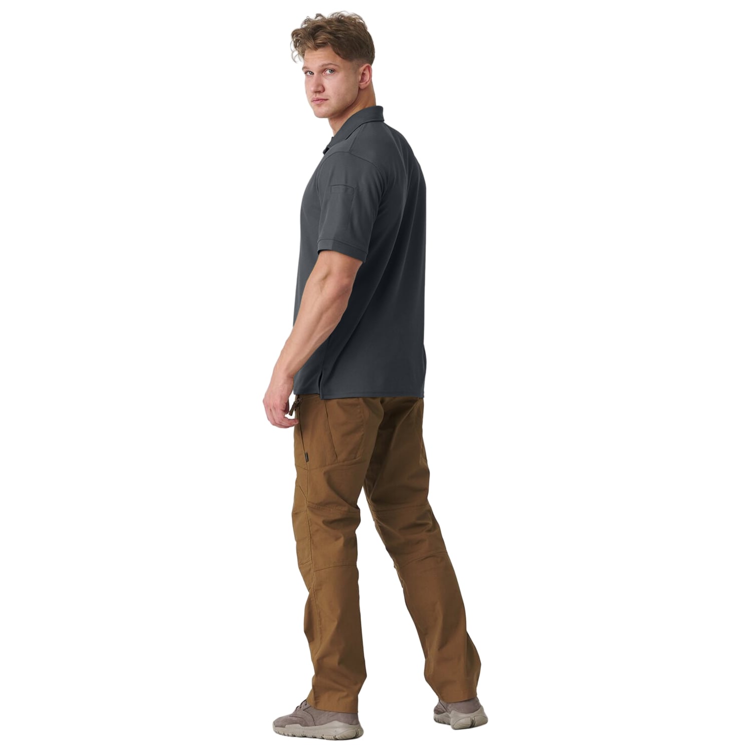 Термоактивна футболка Поло Helikon-Tex UTL TopCool - Shadow Grey