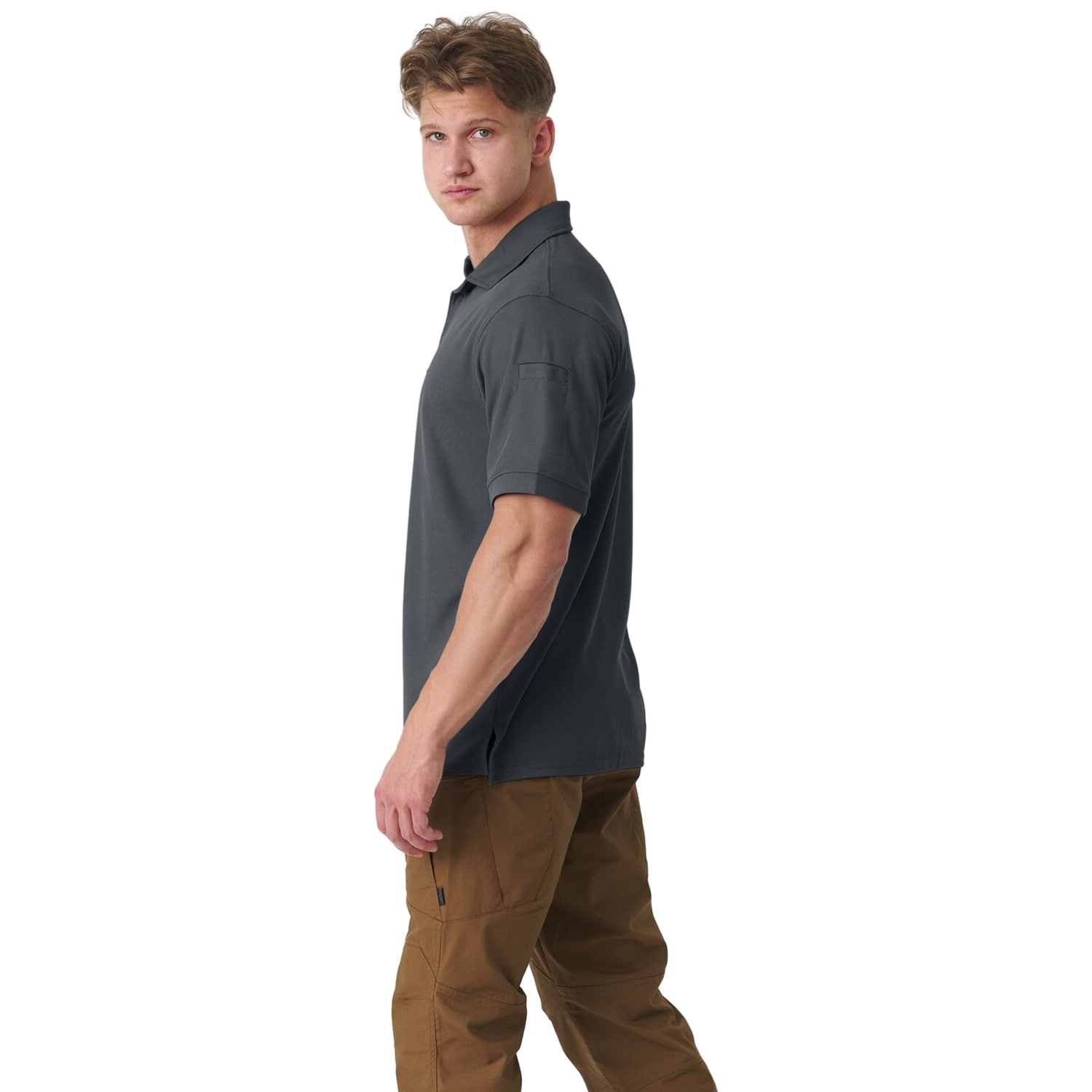Термоактивна футболка Поло Helikon-Tex UTL TopCool - Shadow Grey
