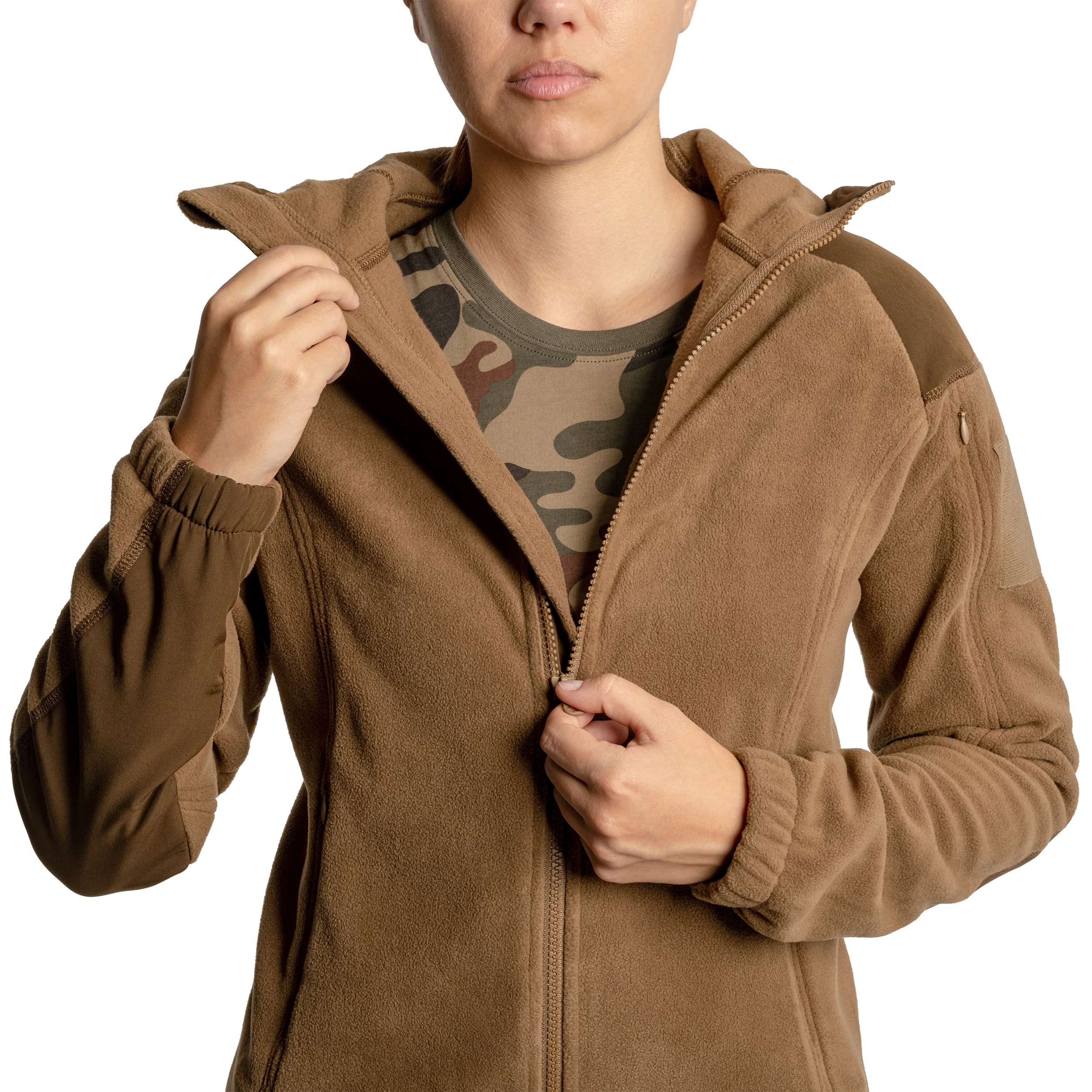 Жіноча флісова кофта Helikon Cumulus Heavy Fleece - Coyote