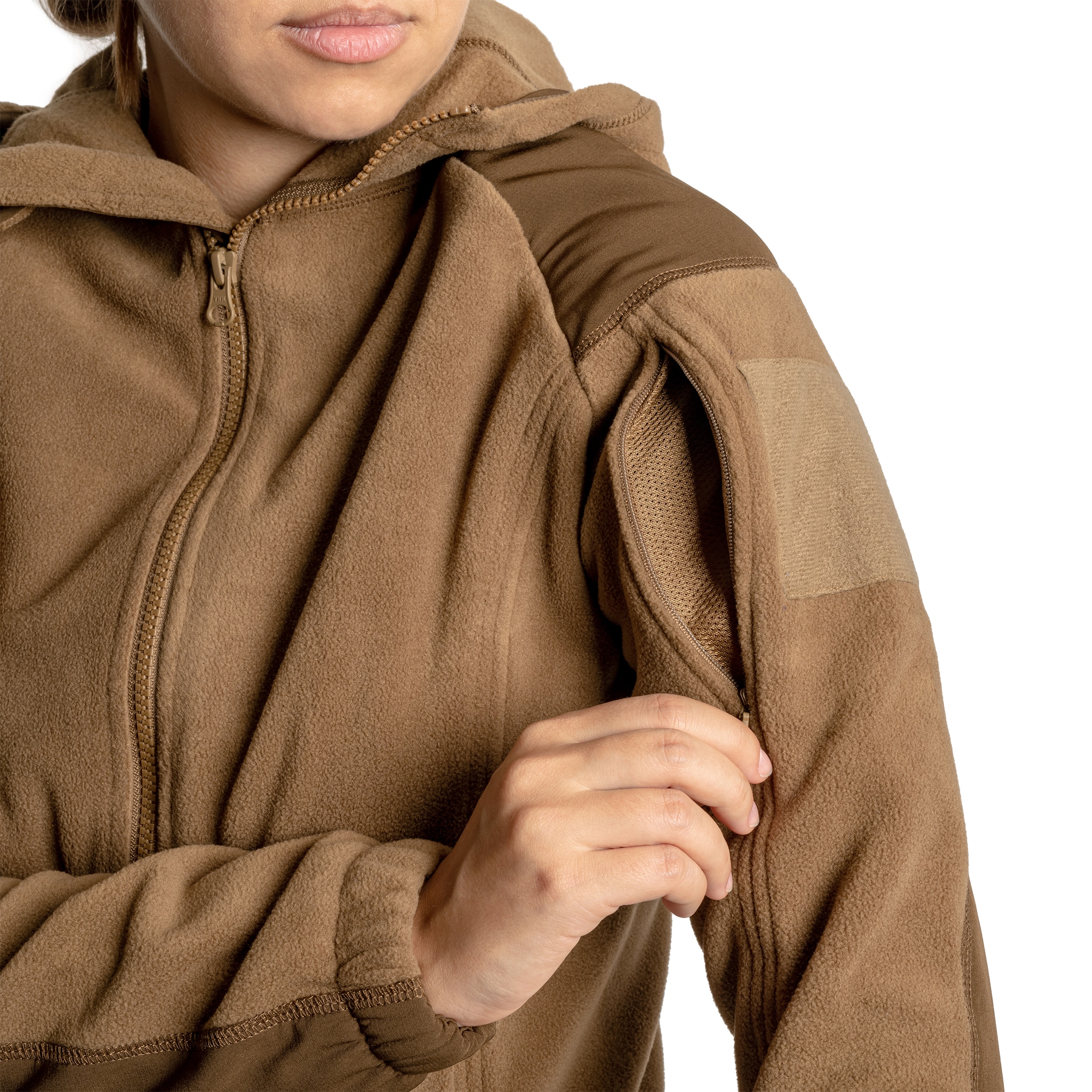 Жіноча флісова кофта Helikon-Tex Cumulus Heavy Fleece - Coyote